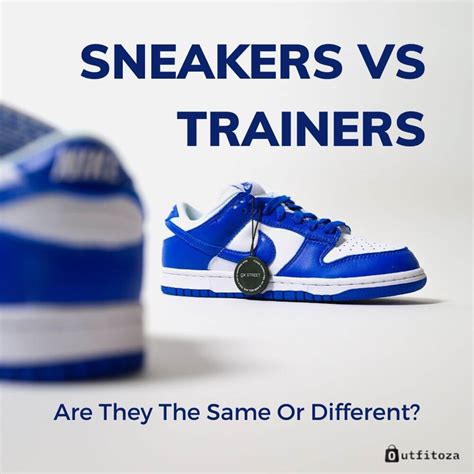 difference between sneakers and trainers